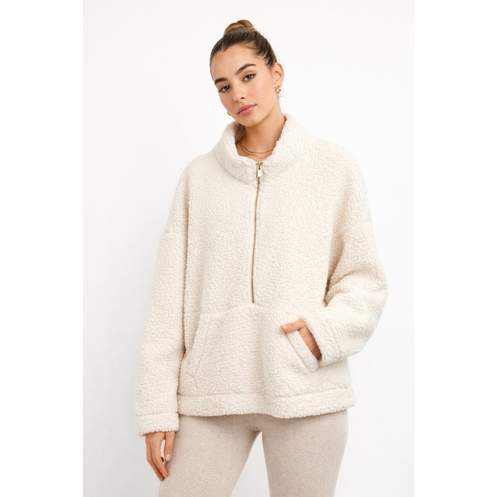 Aerie Half Zip Sherpa Pullover